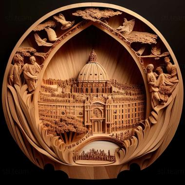 3D model Vatican City (STL)